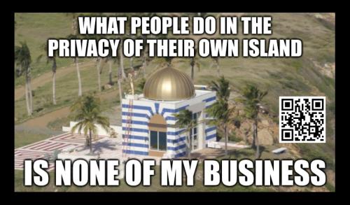 privacy of their own island